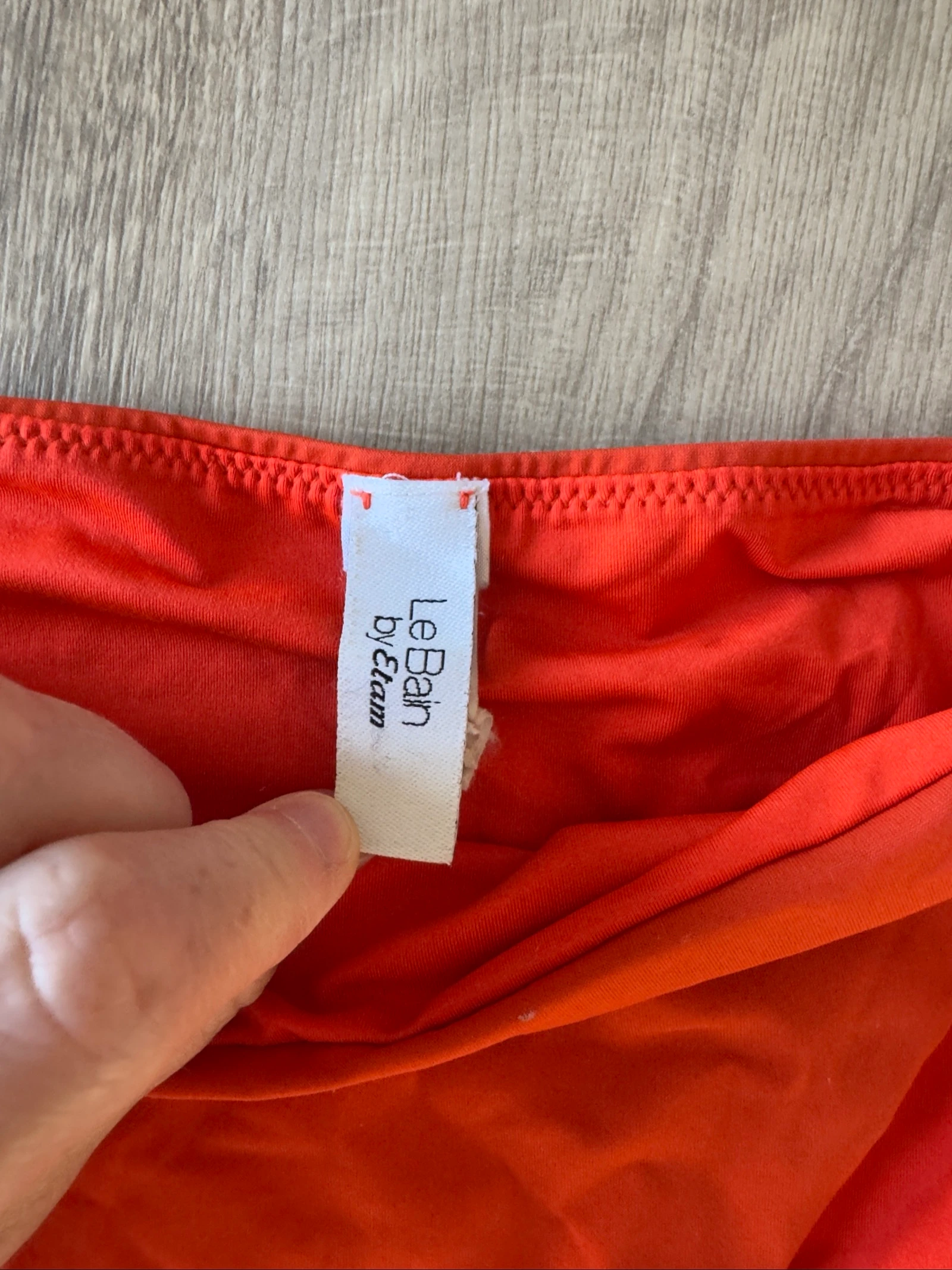 Calça de biquíni Etam vermelha – Tamanho P – Nós nas laterais – photo 3